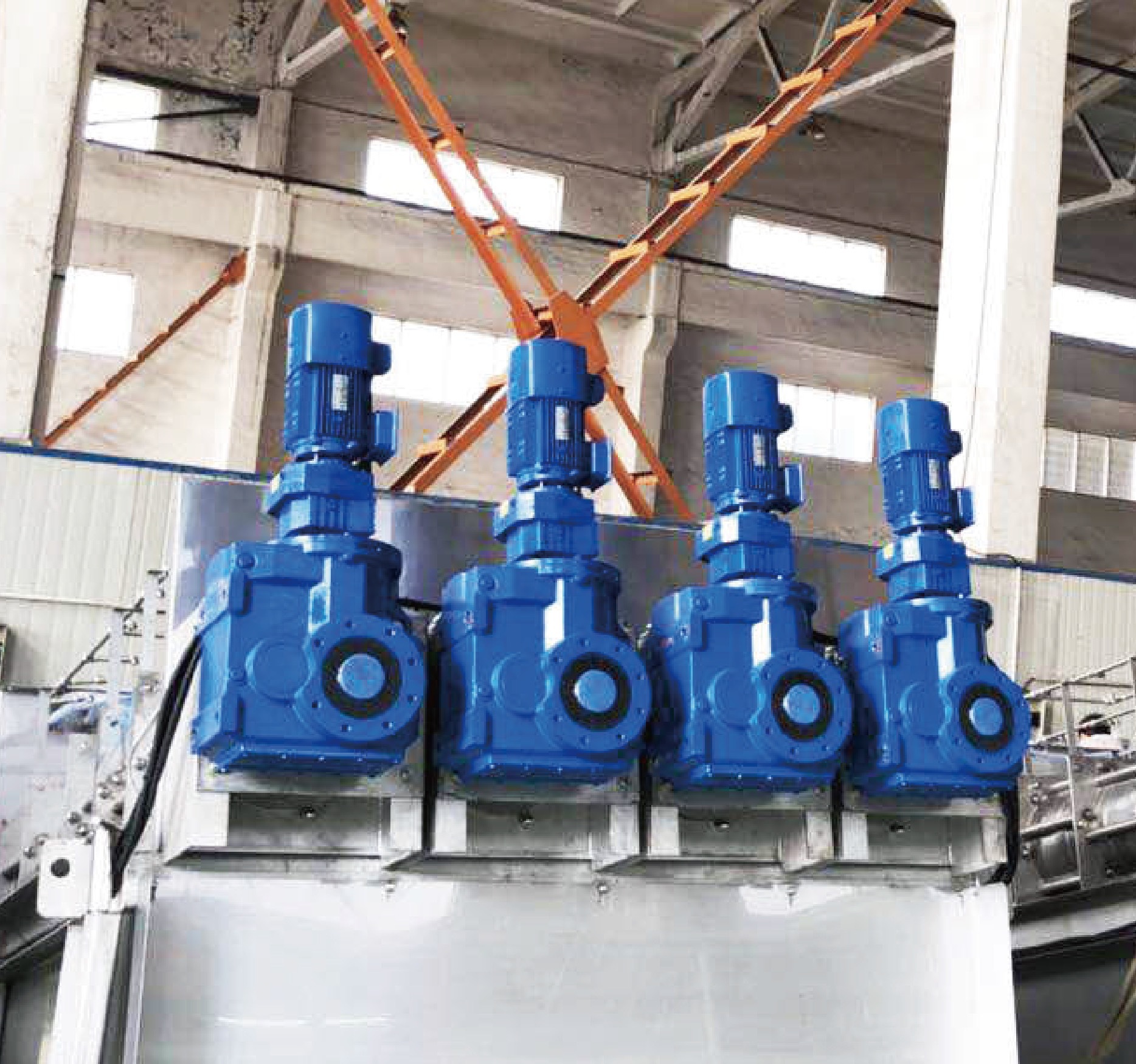 Latest company Cases about EVERGEAR Spiral sludge dewatering machine geared motors