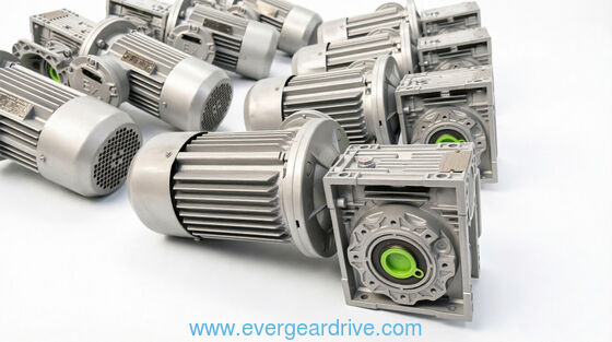 Buy Operating temperature range minus 20 degrees Celsius to 80 degrees Celsius Aluminum Worm Gear Reducer RV Worm Gearbox designed for torque transmission online manufacture